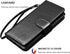 NJJEX Compatible with LG Stylo 5 Case - Wallet Case with 9 Card Slots, Detachable Kickstand, Black