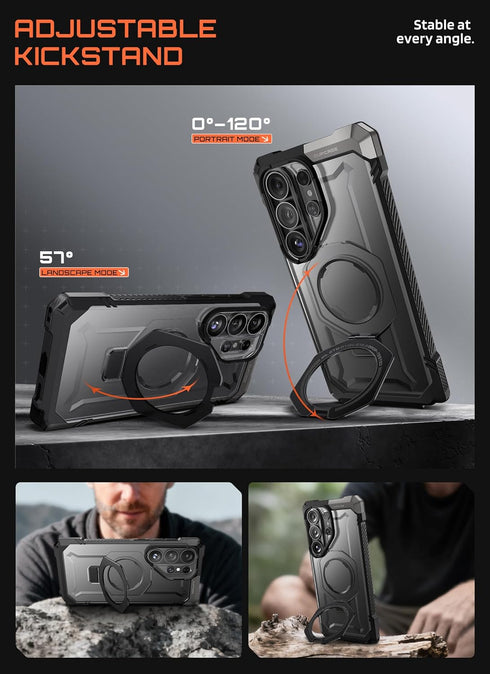 SUPCASE S26 S26 6.9 Inch, for Samsung Galaxy Ultra Case with Kickstand (Unicorn Beetle Grip), [Wireless Charge