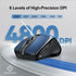 TECKNET Wireless Mouse, 2.4G & BT5.0/3.0 Silent Mouse, 4800 DPI, 6 Buttons, Wide Compatibility - Blue