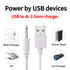 Bizooth 2.5mm 2 Pack DC Charging Cable, Fast Charging USB Cable, Compatible with Beauty Instrument Massager USB Charger