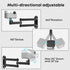 IMtKotW 11LBS 1/4" Size,360 Foldable Projector Wall Mount,Ceiling Wall Projector Mount,Universal Heavy Duty Mount