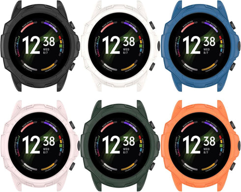 FitTurn Full Edge Protection Case for Fossil Men's Gen 6 44mm & Women's Gen 6 42mm Smartwatch - Shockproof Bumper Shell