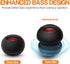 Mini Bass Speaker, mohoss Portable Plug in Speaker with 3.5mm Aux Audio Input, Rechargeable External Hamburger Speaker for iPhone Android Smartphones Laptop Tablet iPod MP3