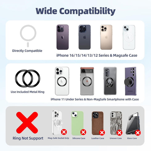 volport 360 for MagSafe Cup Phone Holder: Magnetic Cupholder Car Mount for Tesla Truck Vehicle SUV - Adjustable Long