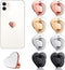 Moxweyeni 8 Pcs Cell Phone Finger Ring Adhesive Metal Phone Finger Grip Loop