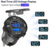 High Voltage USB Outlet 12V-60V Aluminum Car Charger Socket, PD 30W USB C and QC 36W Waterproof Cigarette Lighter