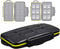 JJC MC-SD12 Water-Resistant Memory Card Holder for 12 SD Cards (Black)