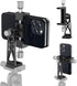 Peastrex Metal Phone Tripod Mount Extra Deep Clamp with Arca Port Cold Shoe