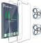 Ferilinso 2 Pack Screen Protector for iPhone 12 Pro Max & Tempered Glass Camera Lens Protectors - Case Friendly