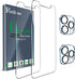 Ferilinso 2 Pack Screen Protector for iPhone 12 Pro Max & Tempered Glass Camera Lens Protectors - Case Friendly