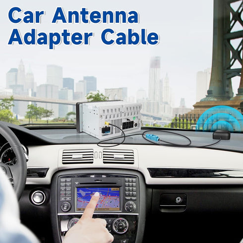 BINGFU 30cm 12 inch 4G Fakra Z Male to SMA Male Vehicle Antenna Adapter Cable for Car Stereo Android Head Unit GPS