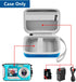 Leayjeen Underwater Camera Case Compatible with YISENCE/Trsunow/HICSHON/Yifecial/QUNVAL 11FT Waterproof Camera,Selfie Underwater Camera, Waterproof Floatable Digital Camera-Blue(Case Only)