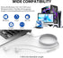 USB Headphone for PC Laptop Magnetic Wired Earbuds Computer Headset with Microphone Control Mute Mic Noise Canceling in-Ear Silicone Cap Corded Earphone for MacBook Pro Office Work School Zoom Travel