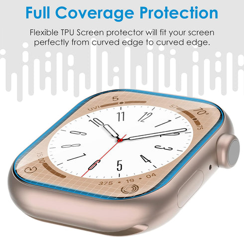 UniqueMe 6 Pack Apple Watch Screen Protector 40mm, Anti-Scratch Flexible Film for iWatch 40mm