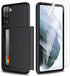 ZUSLAB Wallet Case for Samsung Galaxy S21 5G, Shockproof Anti Scratch Cover with Card Holder and Screen Protector