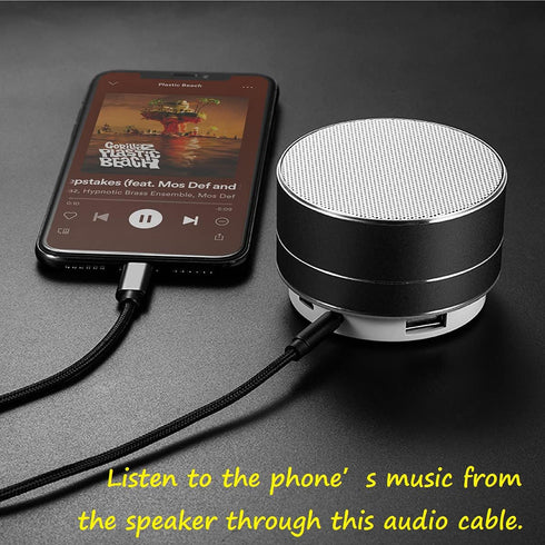 Lightning to 3.5mm Audio Cord, iPhone to Car Stereo AUX Cable Compatible with iPhone 14/13/12/11/XR/XS/X/8/7/6 Plus/SE