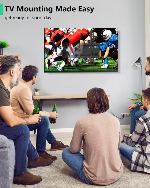 Fixed TV Wall Mount for 14-43 Inches Flat Screen TVs, Low Profile Bracket Holds Up to 55lbs, Max VESA 200x200mm