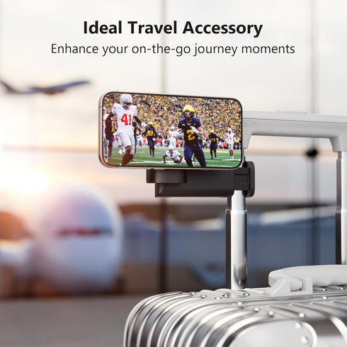 MiiKARE Airplane Travel Essentials Phone Holder for Magsafe, Universal Handsfree Phone Mount for Flying, 360 Degree