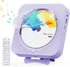 Portable CD Player with Bluetooth, Desktop CD Player with Speakers, Remote Control, LED Display, Supports CD/FM Radio