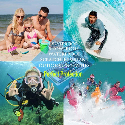 Waterproof Phone Pouch, Universal Waterproof Phone Case, Dry Bag for iPhone 15 14 13 12 11 Pro Max XR SE XS 8 7 6S