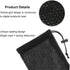 Haweel Pouch Carry Bag, Organizer for Smart Phones/Power Bank/USB Flash Drive/SD Cards and Other Accessories(Black)