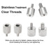 2-Be-Best 1/4 6.35 mm 0.23 5.9 mm 0.15 3.9 mm M4 M6 Projector Mount Tripod Screw Thread Adapters Converters Female in /