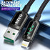 AICase iPhone Charger Cable - 6.4ft Nylon Braided Charging Syncing Cord with LED Display for iPhone 13/12/11/X