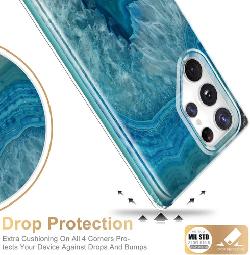 Esdot Rugged Case for Samsung Galaxy S22 Ultra, Military Grade Drop Protection with Fashion Designs