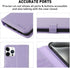 MONASAY Wallet Case for iPhone 15 Pro Max 5G, 6.7-inch, Flip Folio Leather Cover with Credit Card Holder, Lavenders