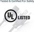 C2G 03131 14 AWG Universal Replacement Power Cord, 6 Feet, Black, 3 Pin Connector
