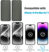 iPhone 14 Pro Max 6.7" Matte Privacy Screen Protector 2 Pack, Anti-Spy, Scratch Resistant, Smooth Touch, Full Coverage.