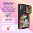 Phone Case for Moto G Pure/G Power 2022/G Play 2023, 2-Mushroom Skull, Thermoplastic Polyurethane, Kickstand, 6.5 inch,