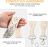 Weewooday Macrame Camera Strap Bag Shoulder Strap Woven Natural Cotton Cord Bag Strap for Women, Men (White,31.5 x 1.5 Inches)