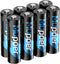 Mupoer Rechargeable AA Batteries 8 Count,Lithium Battery A 1.5V 3000mWh,Double A Rechargeable Battery,Pilas