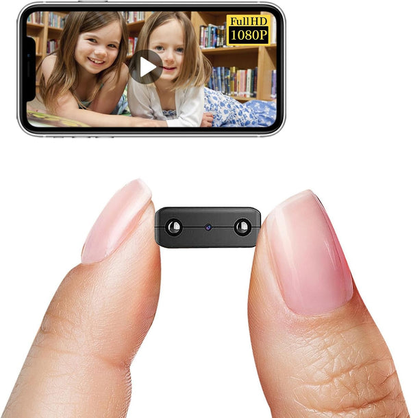 Smallest Wireless WiFi Camera, HD1080P Spy Camera Detector, Portable Baby Monitor, Nanny Cam with Night Vision, Motion