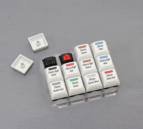 Max keyboard Cherry MX Switch Tester, 12-Key Switch Testing Tool, Mechanical Keyboards, Printed PBT Keycaps with Cherry