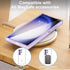 DAKORIE Clear Slim Case for Samsung Galaxy S24 Ultra, Military Grade Anti-Drop Phone Cover 6.8 inch - Purple