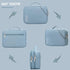 Lanola Electronic Organizer, Travel Cable Organizer Bag, Portable Double Layers Storage for Cables, Chargers, Black