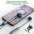 USB C Headphones for iPhone 15 Pro Max,HiFi Stereo Type C Earphones Magnetic Wired Earbuds in-Ear USB-C Headset with Microphone Volume Control for Galaxy S24 S23 S22 S21 A53,Pixel 8 7 6 5,Oneplus 12