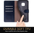 SUANPOT RFID Blocking Leather Wallet Case for Moto G Power 2021 - Flip Folio Book Phone Case