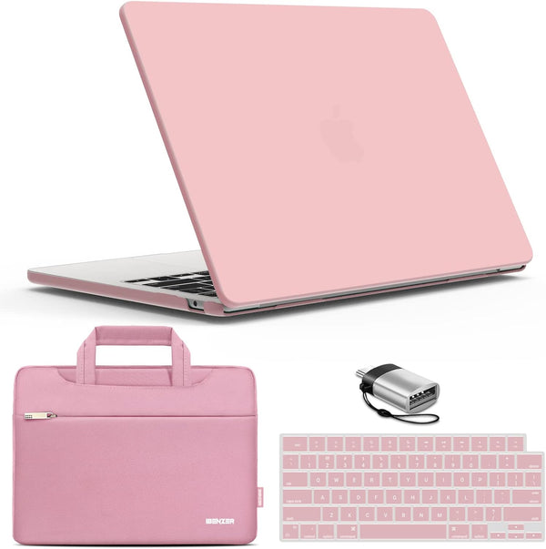 IBENZER MacBook Air 13 inch Case Compatible with 2024 2023 2022 M3 A3113 M2 A2681, Hard Shell & Sleeve