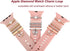 Decorative Love Rings Loops for Apple Watch, Compatible with Silicone Leather Bands, Diamond Sparkle Charms
