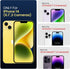 FireNova iPhone 14 Case, Klein Blue Silicone with Camera Protection & 2 Screen Protectors, 6.1" Soft Microfiber Lining.