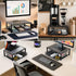 Small Laptop Stand for Desk, Monitor Stand Riser, Desk Organizer for Office Organization, Office Desk Accessories
