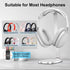Headphone Stand for AirPods Max, Heavy Base Desk Stand with Aluminum Supporting Rod for All Headphones - Silver