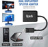 uptab DisplayPort to Dual DisplayPort Adapter 8K Multi Monitor Splitter, Converter Multi-Stream Transport (MST) Hub