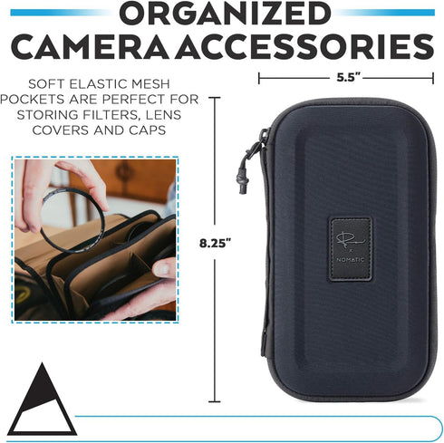 NOMATIC McKinnon Filter Case - Camera Case for Lens Filters, Fits up to 6 82mm Filters, Weather Resistant EVA Foam