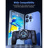 ciciglow Phone Game Grip, Semiconductor, Adjustable Mobile Controller Handle Holder with Colorful Light Effect, Fan