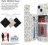 iCoverCase iPhone 13 Phone Case with Card Holder, RFID Blocking PU Leather Protective Case for iPhone 13, Gray Leopard