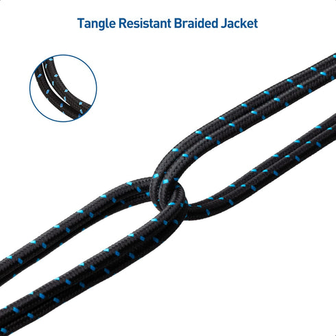 Cable Matters 1 ft Braided USB C to Micro USB Cable (Black) - USB Type C to Micro USB, Durable & Stylish.